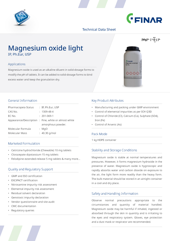 Magnesium Oxide Light