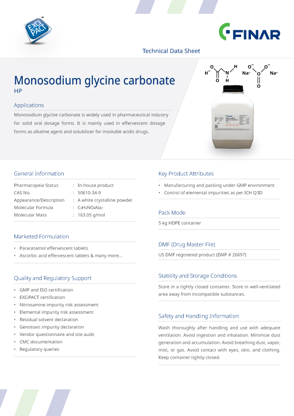 Monosodium Glycine Carbonate