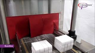 Automatic Vertical Up Stacker Tandem Sleeve Wrapping Machine for Pharma Monocartons