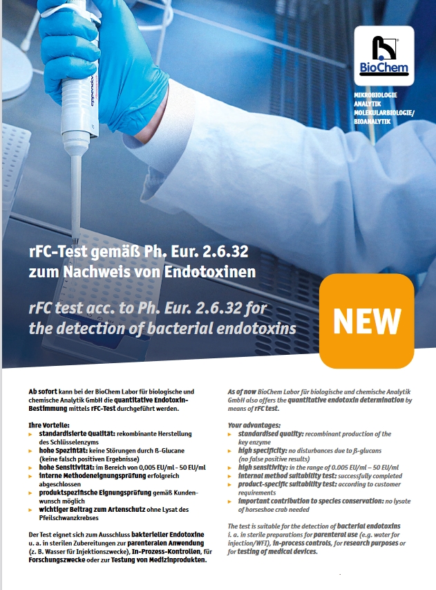 rFC test for the detection of bacterial endotoxines