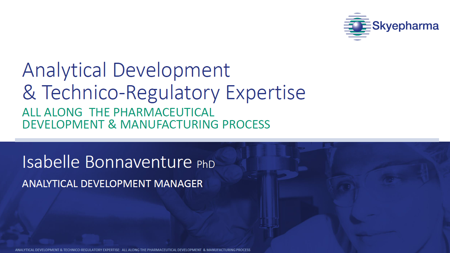 Analytical Development & Technico Regulatory Expertise