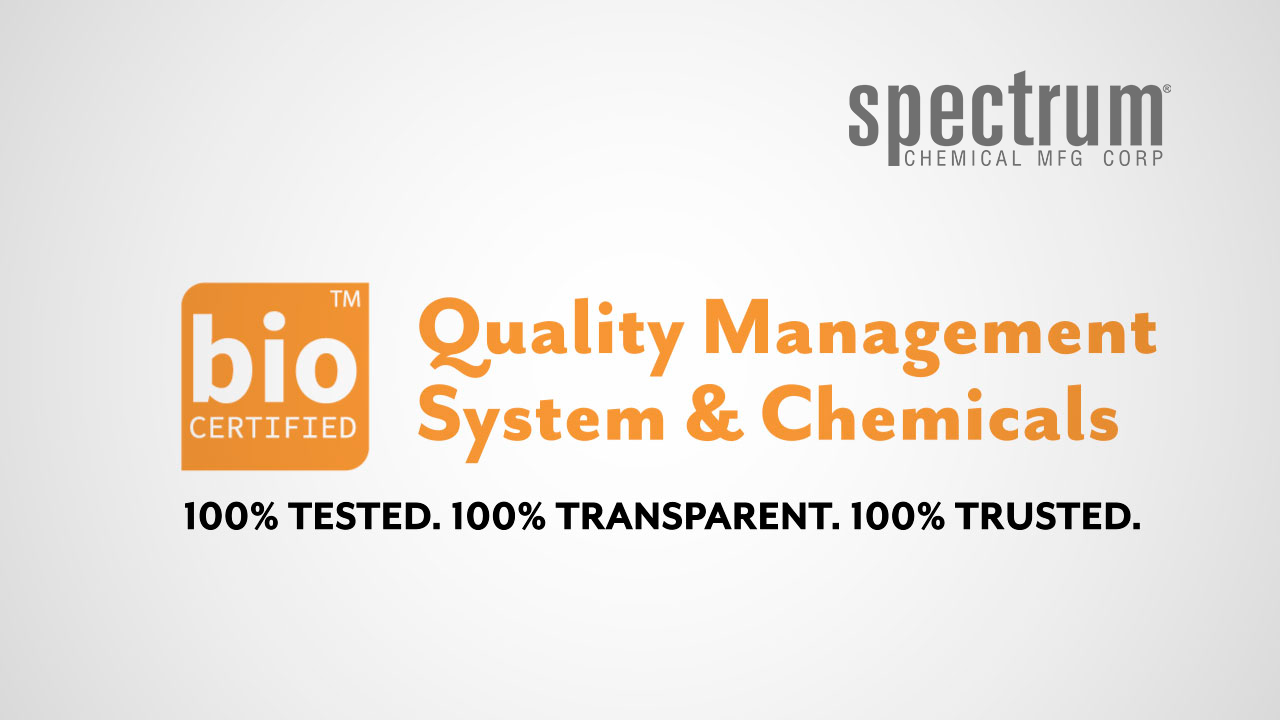 Spectrum Chemical bioCERTIFIED Products