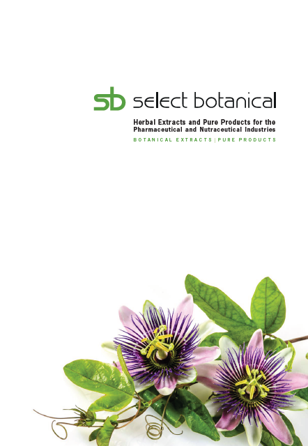 Select Botanical Product Catalogue