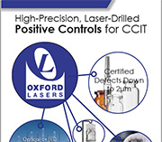 Laser-Drilling in Positive Controls for CCIT Brochure