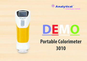 Portable Colorimeter for colour test DEMO by Analytical Technologies Limited