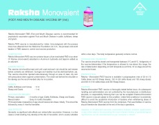 Animal health product brochure