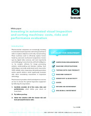 Investing in Automated Visual Inspection and Sorting Machines: costs, risks and performance evaluation