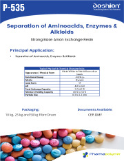 Separation of Aminoacids, Enzymes & Alkloids (Doshion P 535)