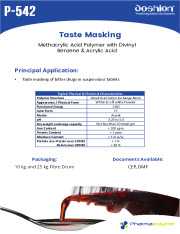 Taste Masking Agent for bitter drugs (Doshion P 542)