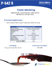 Taste Masking Agent for bitter drugs (Doshion P 542 D)