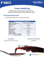 Taste Masking Agent for bitter drugs (Doshion P 544 C)