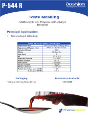 Taste Masking Agent for bitter drugs (Doshion P 544 R)