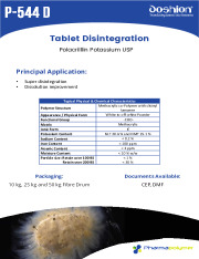 Tablet Disintegration (Doshion P 544 D)