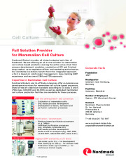 Full Solution Provider for Mammalian Cell Culture