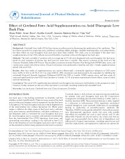 Effect of Cetylated Fatty Acid Supplementation on Axial Discogenic Low Back Pain