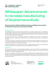 Advancements in microbial manufacturing of biopharmaceuticals