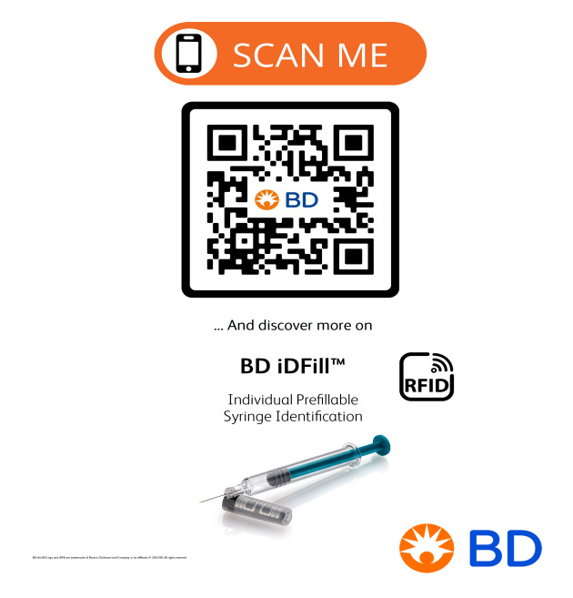 Scan Me - BD iDFill™ Individual Prefillable Syringe Identification