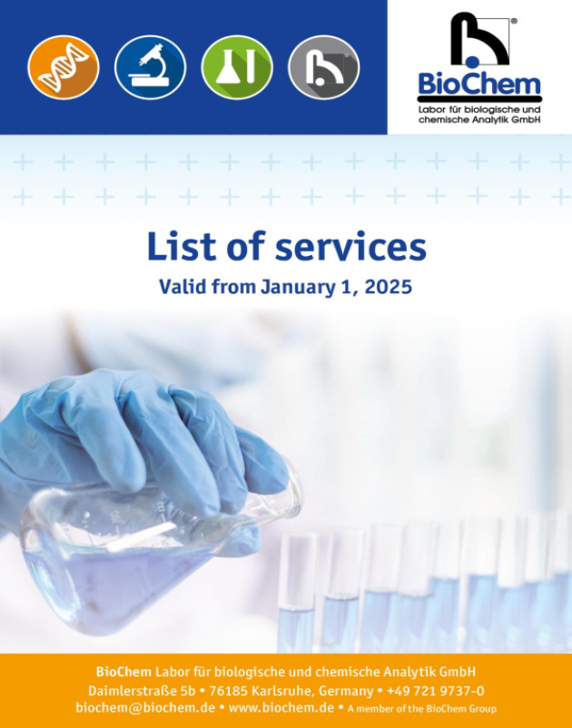 List of services 01/2025