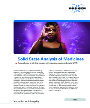 Solid State NMR of Medicines for Formulation Analysis