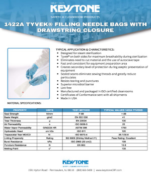 Flexible Tyvek Filling Needle Bags