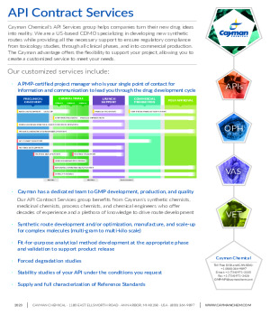 Cayman Chemical Contract Services