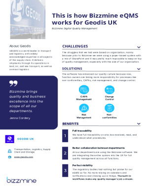 Bizzmine case study - GEODIS