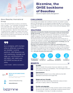 Bizzmine Case study - BEAULIEU