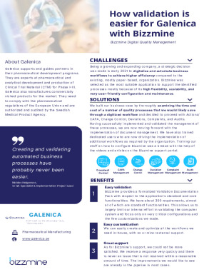 Case study - How validation is easier for Galenica with Bizzmine