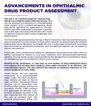 Ophthalmic In Vitro Models - Info Sheet