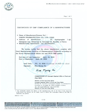 PIC/S GMP Certificate