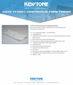 1422A Tyvek Autoclavable Tubing