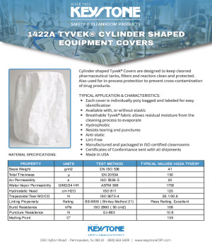 Tyvek Cylinder Shaped GMP Equipment Covers