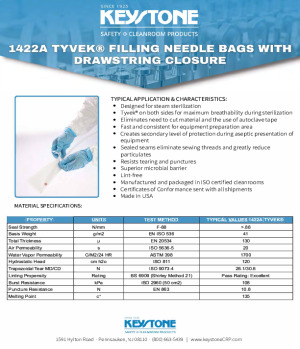 1422A Tyvek Filling Needle Bags