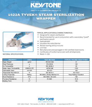 1422A Tyvek Sterilization Wrapper