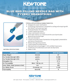 Blue BHD Filling Needle Bags