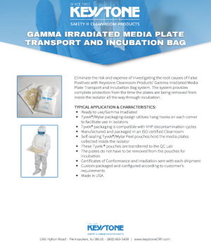 Pre-Sterilized Media Plate Transfer and Incubation System