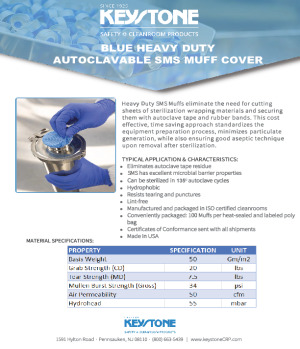 Heavy Duty SMS Autoclavable Mini-Muffs