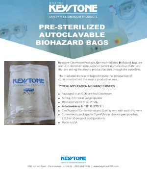 Pre-Sterilized Biohazard Autoclave Bags