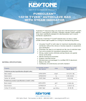 PureClean Tyvek Heat Seal Autoclave Bags