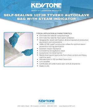 Self-Sealing 1073B Medical Grade Tyvek Autoclave Bags