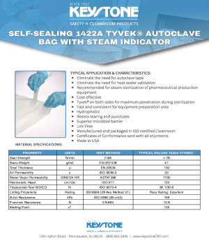 Standard Self-Sealing Autoclavable Tyvek Breather Bags