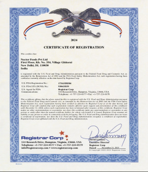 USFDA Certificate